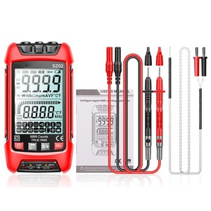 Multimètre numérique 9999 C'est vrai RMS Température du compteur de capacité électrique