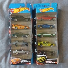 Hot Wheels Fast Furious 1:64 5-Car Pack Set of 2 