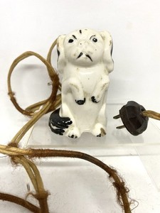 Rare Antique 1920s RCA Porcelain Dog Electric Splitter Extension Cord 3 Way