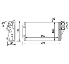 HART Wärmetauscher Heizungskühler für Citroën C3 I 1.4i Bivalent 1.1i C2