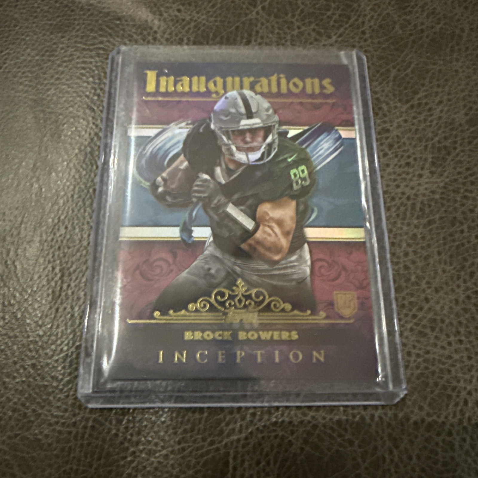 2024 Topps Inception Football Brock Bowers Inaugurations RC CASE HIT SSP EJ58F