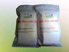 A MED SUPPLIES BREAST MILK STORAGE BAGS WITH TEMPERATURE SENSING 100 BAGS 2 LOTS