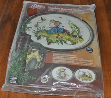 New Vintage 1976 Paragon Needle Craft Exq. Hummel Stitchery Boy With Bird 0465
