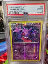 Gengar 35/83 Generations 2016 130 HP English Reverse Holo PSA 8 Low Pop on eBay