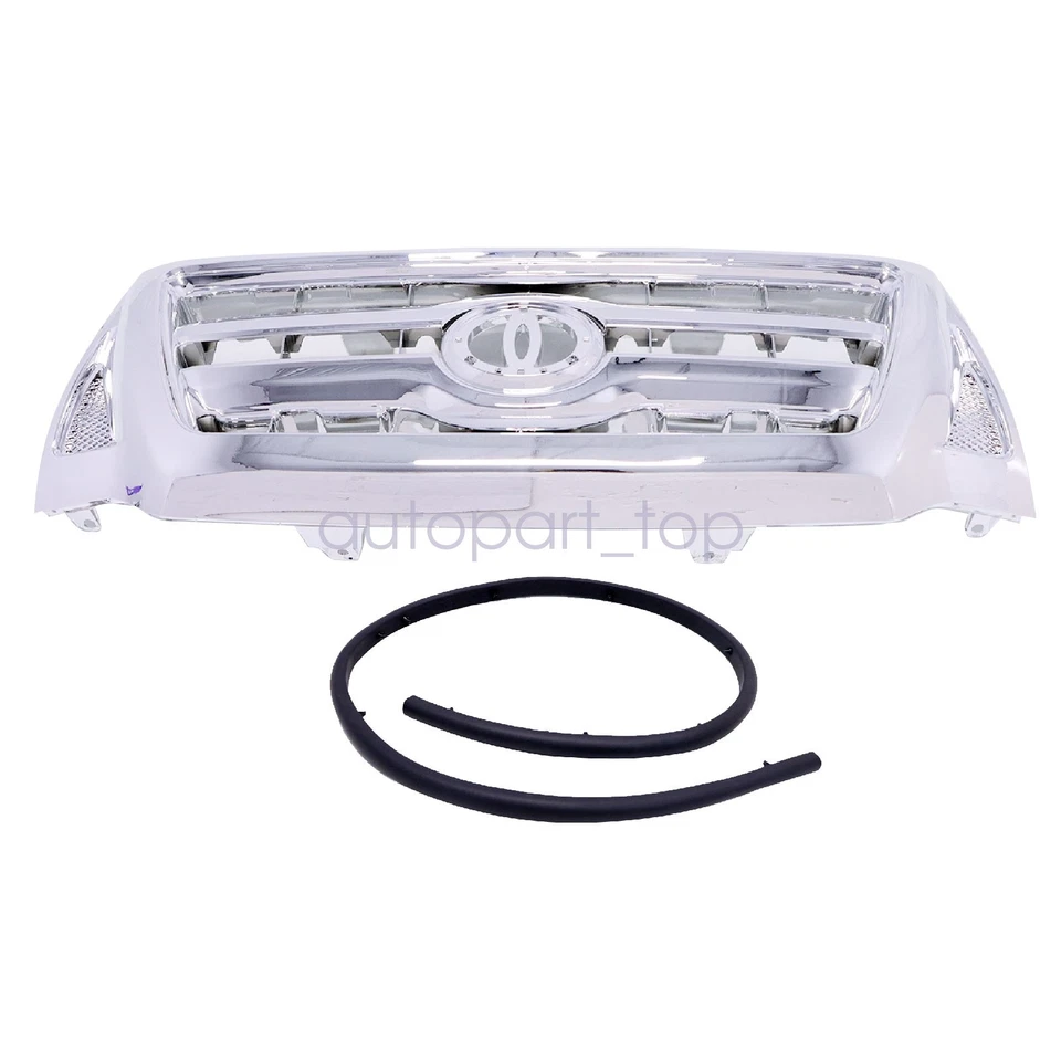 Parrilla superior del parachoques delantero cromada con inserción para Toyota Tacoma 2005-2007 2008 Foto 4 de 4