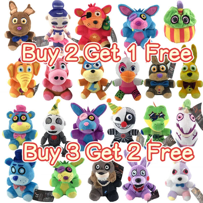 FNAF Plushies Five Nights at Freddy's Plush Doll Bear Foxy Sundrop Moon Toy