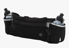 Multifunction Sports Hydration Running Belt with Phones Pouch and Headphone Hole