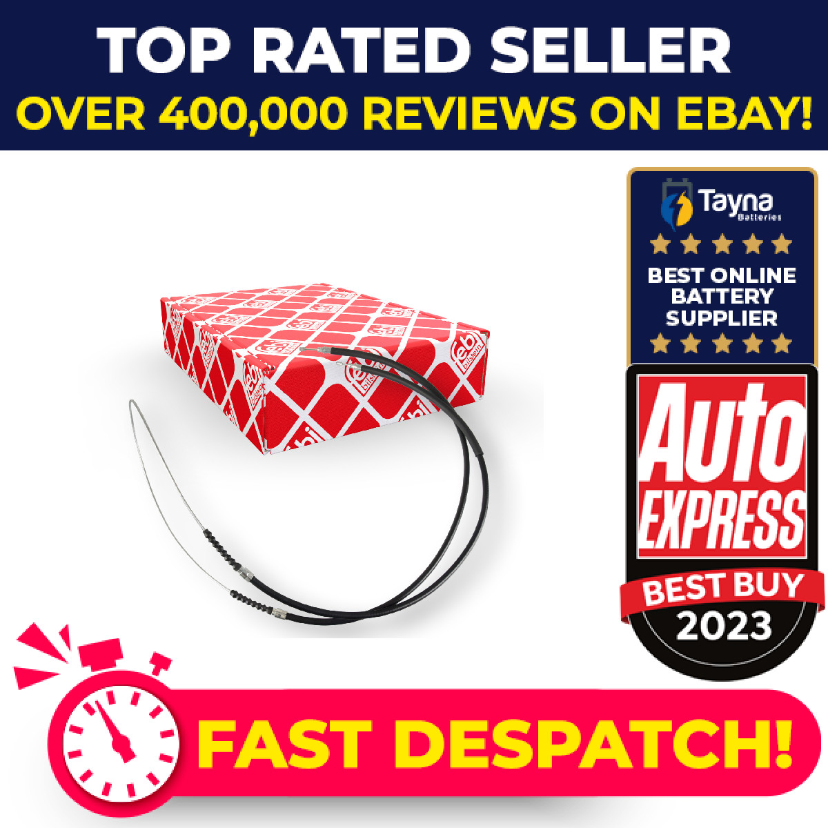 Handbrake Cable fits CITROEN RELAY 244 2.2D Rear 02 to 06 Hand Brake Parking New