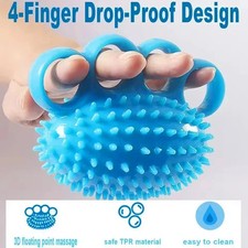 Finger Exerciser Hand Squeeze Ball+Grip Ring Kits for Arthritis Elderly Therap