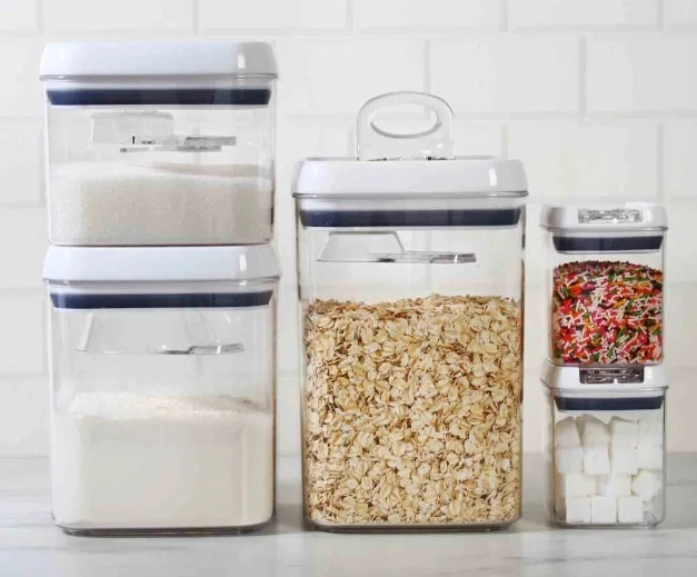 Paquete de 8 juegos para hornear Better Homes & Gardens - contenedores de almacenamiento de alimentos Flip-Tite Foto 2 de 3