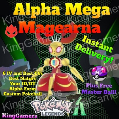   MEGA MAGEARNA   ALPHA  6IV/EV YOUR OT   BEST SERVICE   Pokemon Legends Z-A
