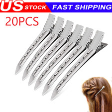 20 Pcs Silver Metal Duck Bill Hair Clips for Women - Hair Styling, Hair Coloring