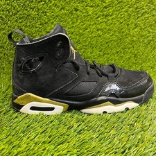 Nike Air Jordan Flight Club 91 BG Boys Size 5Y Black Basketball Shoes Sneakers