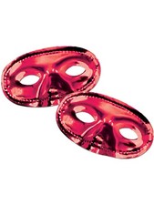 Metallic Red Venetian Masquerade Ball Party Eye Half Mask Costume Accessory