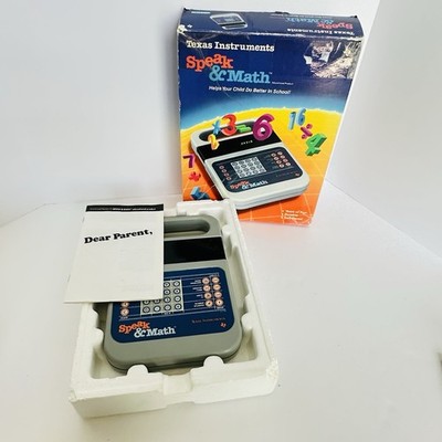 speak & math 計算ゲーム Texas Instruments Speak & Math Complete in Box Tested/Works 1987
