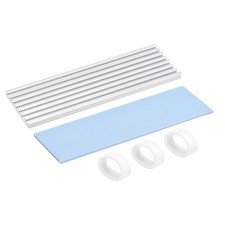 Aluminum Heatsink Kit 70 x 22 x 3mm w Silicone Thermal Pad for M.2, for 2280 SSD