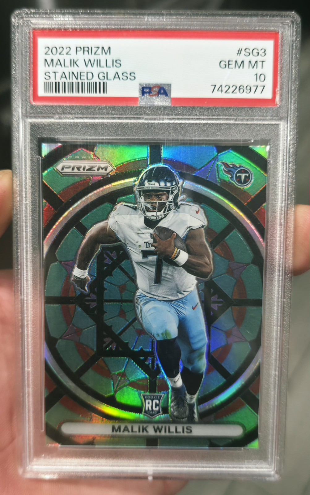 Malik Willis Panini Prizm Stained Glass #SG3 Base