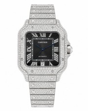 Cartier Santos Large SS Men's 40mm Model WSSA0018 B+P