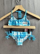 00523 NWT KANU SURF GIRL  S TWO PIECE SWIM SET WILLOW AQUA BLUE SIZE 5