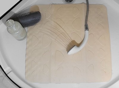 Spirella Trix Eco Duscheinlage Natura Beige 55x55cm. 100% Natur-Kautschuk 