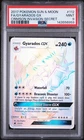 2017 POKEMON SUN & MOON CRIMSON INVASION SECRET #112 FULL ART/GYARADOS GX PSA 9