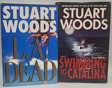 Stuart Woods 2 x Book Lot Stone Barrington Series Crime Fiction Suspense HCDJ
