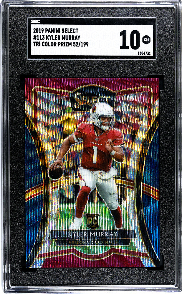 2019 Panini Select Kyler Murray #113 Tri Color Prizm 52/199 SGC 10