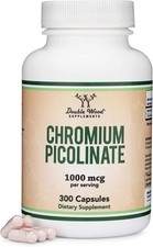 Chromium Picolinate 1000mcg for Healthy Weight 300 Count Pack of 1 