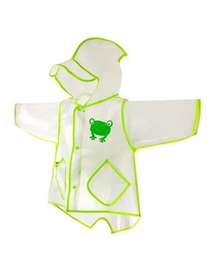 Maximo Regenmantel mit Tasche Reflex Regendicht Transparent FROSCH Gr. 86-98