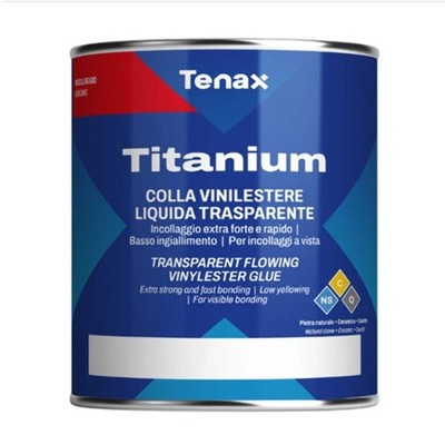 Tenax Titanium Flowing Adhesive 1 Liter for Stone Fabrication