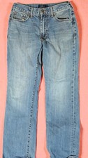 Jeans uomo marca Lucky taglia 30x33 blu 181 effetto invecchiato rilassato lavaggio medid
