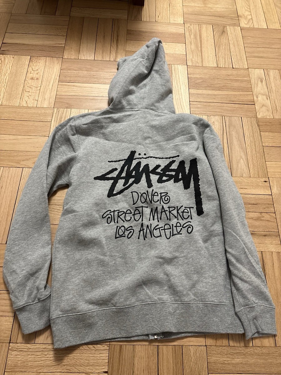 k*k様 Stussy Fleece Zip Hoodie ダークグレー Stussy Dover Street Market LA Gray Fleece Full Zip Hoodie Men's