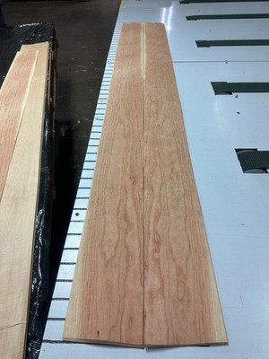Cherry Raw Wood Veneer 2 sheets 95'' x 7 1/2'' 316i