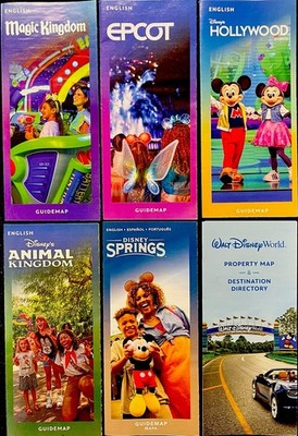 2026 Newest Walt Disney World Theme Park Guide Maps-6 New Maps Newest!