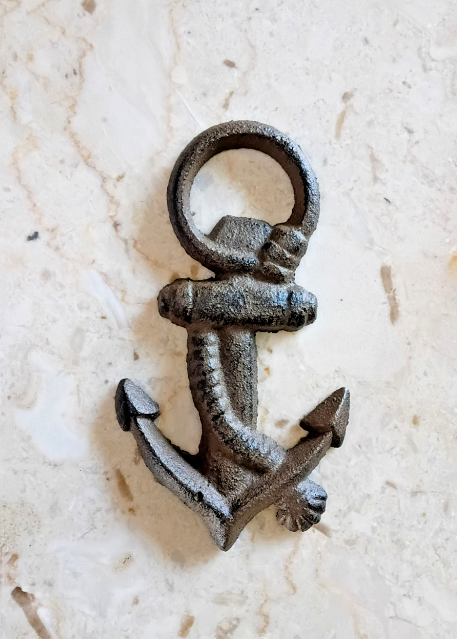 Vintage Cast Iron Anchor Bottle Opener Nautical Maritime Bar