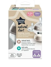 Tommee Tippee Natural Start Anti-Colic BPA Free Baby Bottle, 5oz, Newborn 0+