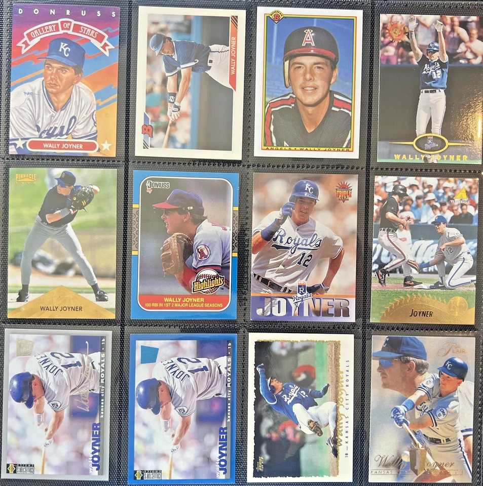 Lote de colección de cartas Wally Joyner con novatos - 481 cartas en total - Ángeles, KC Royals Foto 4 de 4