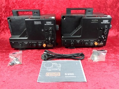 2 Stück Super 8 Tonfilmprojektoren. 2x  ''Eumig 910 HQS''. DEFEKT! Bitte Lesen!