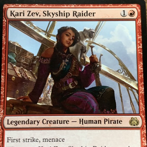 MTG Kari Zev, Skyship Raider Aether Revolt Rare Magic The Gathering Card NM EN - Foto 2 di 7