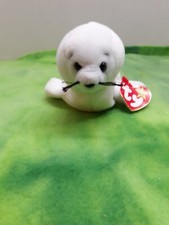 Ty Beanie Baby Seamore the Seal Tag Errors, Style 4029,European Hang Tag,MWMT