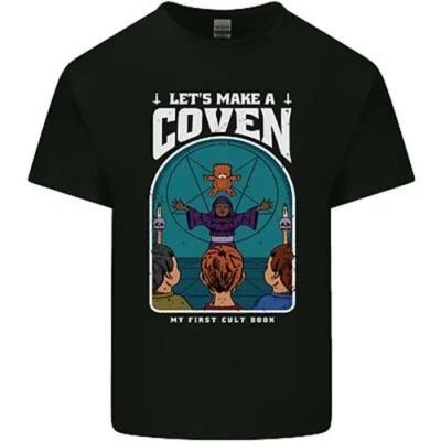 Faisons Un Coven Halloween Satanique Horreur T-Shirt En Coton Pour Hommes - Photo 1/4