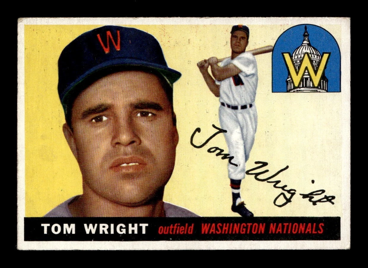 1955 Topps #141 Tom Wright Senators VG 2a