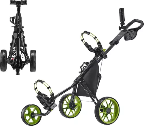 Caddylite 11.5 V3 3 Wheel Golf Push Cart - Superlite Deluxe, Lightweight, Easy t