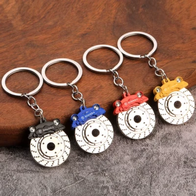 Brake Disc Key Ring Car Gift Brembo Caliper Modified Car Keyring Gift Fidget Toy