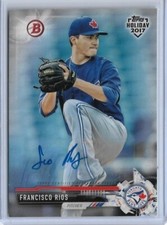 2017 TOPPS HOLIDAY FRANCISCO RIOS AUTOGRAPH ROOKIE CARD RC #TH-FR ~ 01/35 UNIQUE
