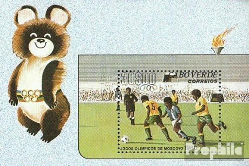 Cabo Verde Bloque 2 (completa edición) nuevo con goma original 1980 olímpicos ju - Imagen 1 de 1