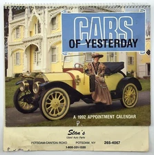 Stan's Used Auto Parts Appointment Calendar - Potsdam New York 1992