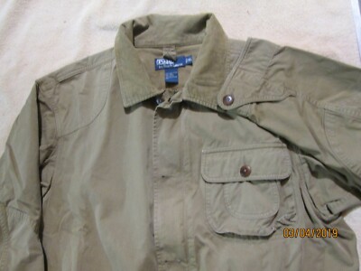 Vtg Polo Ralph Lauren Sportsman Hunting Coat Jacket Map Pocket 100
