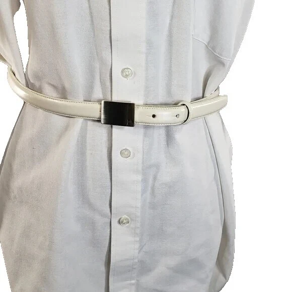 Cinturones Lauren Ralph Lauren Cuero Blanco para Mujeres