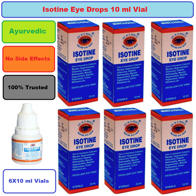 ISOTINE EYE DROPS BEST TREATMENT OF CATARACT,MYOPIA AND HYPERMETROPIA 10 ML eBay